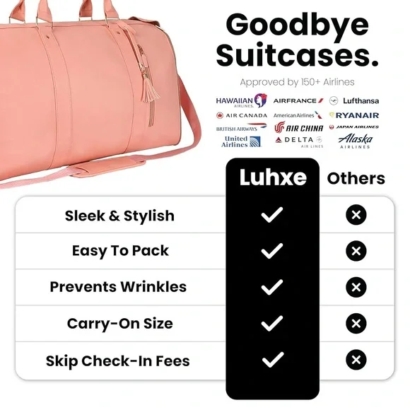 Luhxe Travel Bag 2.0 w/Roller | Snow - Picture 5 of 10